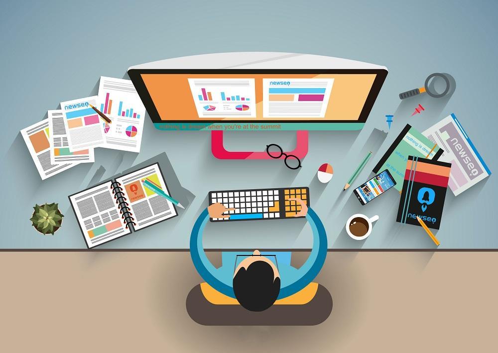 تصویر گرافیکی فرد طراح سایت